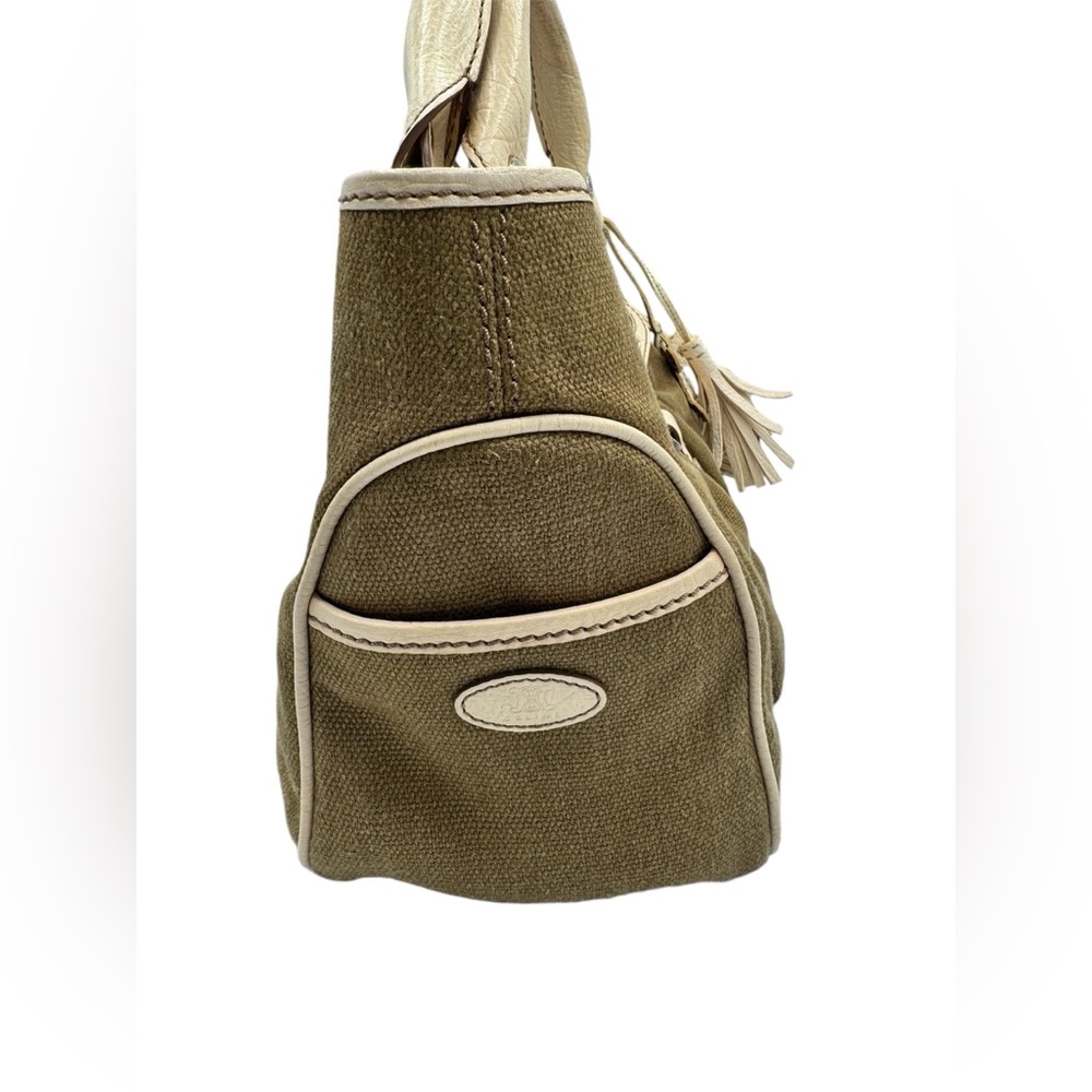 Celine Boogie Canvas Leather Handbag - Picture 6 of 14
